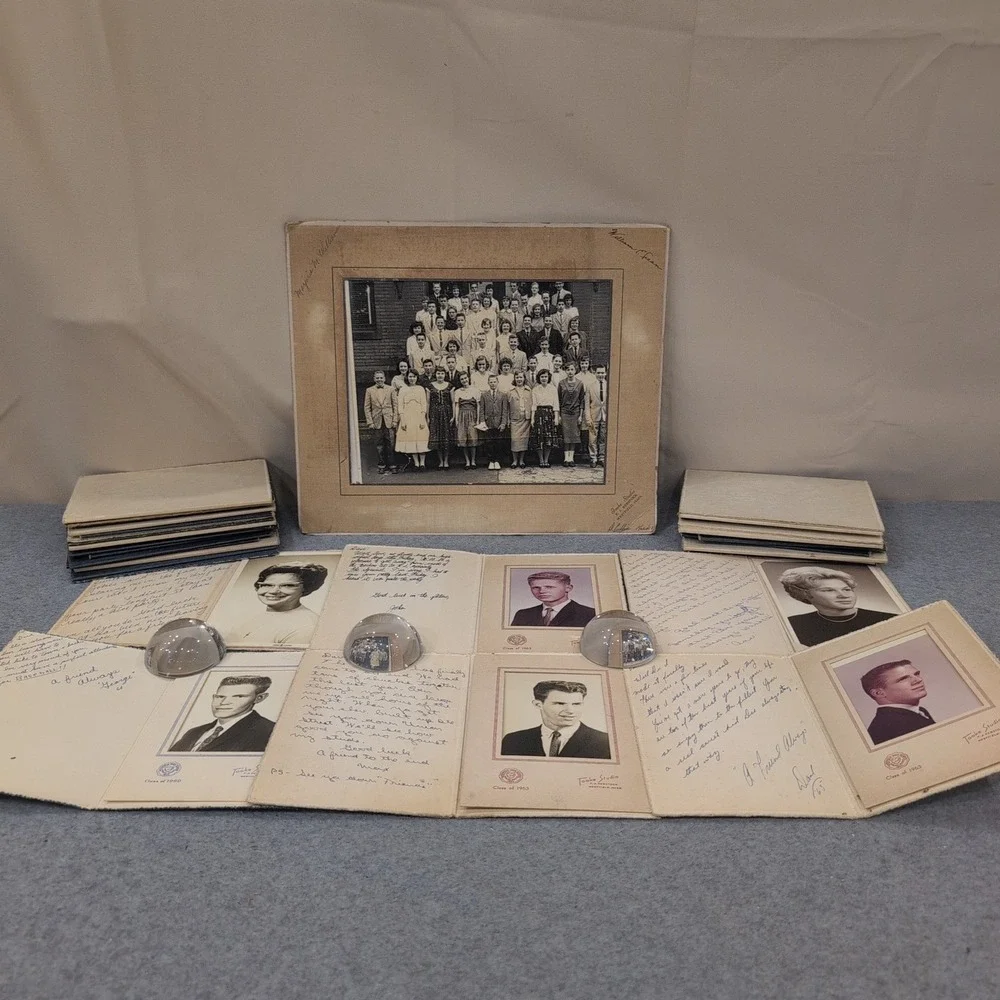 VTG Westfield High School 1963 Portrait Lot & 1950s Class Photo Massachusetts - Picture 1 of 11
